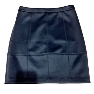 Laundry by Shelli Segal Black Stretch Spandex Half Zip Mini Skirt - 6